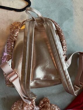Loungefly Rose Gold Sequin Mini Backpack